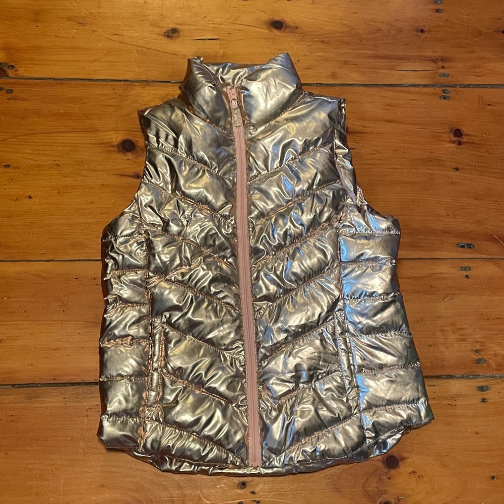 Metallic Puffer Vest